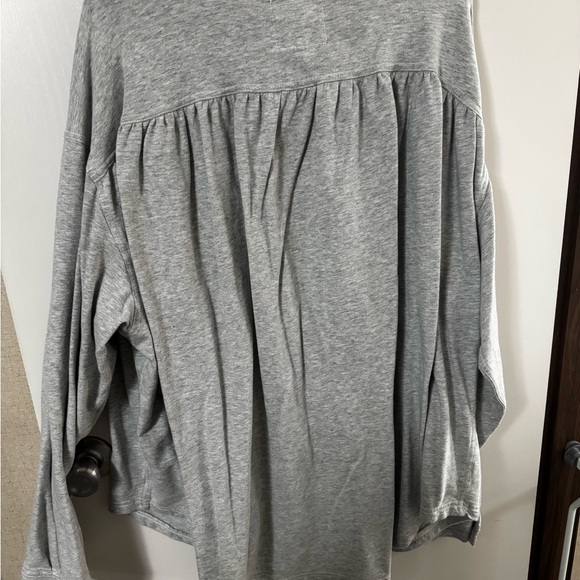 Aerie Heather Gray Button Down Shacket - Picture 4 of 4